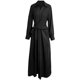 High-end temperament dress 2023 new spring fat mm thin black shirt skirt spring and autumn plus size women's clothing