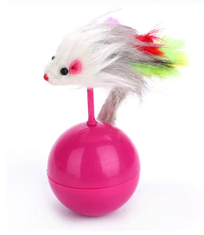 Pet mèo vui mèo sáng tạo giải nén trí thông minh đồ chơi lông chuột tumbler mèo con chó đồ chơi bóng đồ chơi cho chó