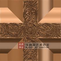 Art sandstone stone TV background wall Simple modern European-style silicon bath mud paint entrance brick relief mural interior