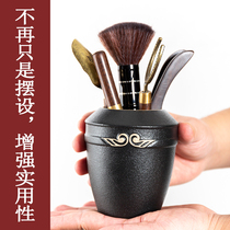 Ebony tea ceremony six gentlemen set kung fu tea set kung fu tea accessories 6 gentleman book Tea tools tea clip spoon tea knife