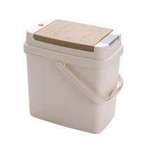 Tea bucket tea slag bucket household kung fu tea set with lid drain bucket water waste bucket plastic trash bin tea bucket