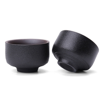 Zhongzheng black pottery tea tea tea cup ceramic kung fu master cup small tea bowl single Tea Cup Japanese tea ceremony