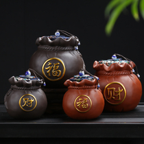 Zisha tea cans Japanese tea cans storage sealed cans home Puer Tea Box Portable Mini