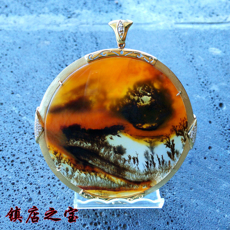 Natural yellow dragon jade rough Yunnan jade specialty group slope water grass flower pendant collection comes with men and women pendant