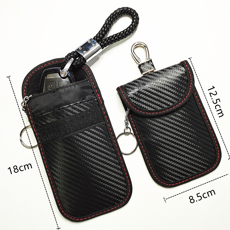 New Foreign Trade Double-Layer Rfid Signal Blocking Anti-Radiation Car Remote Control Key Cover Carbon Fiber Amazon New Foreign Trade Double-Layer Rfid Signal Blocking Anti-Radiation Car Remote Control Key Cover Carbon Fiber Amazon