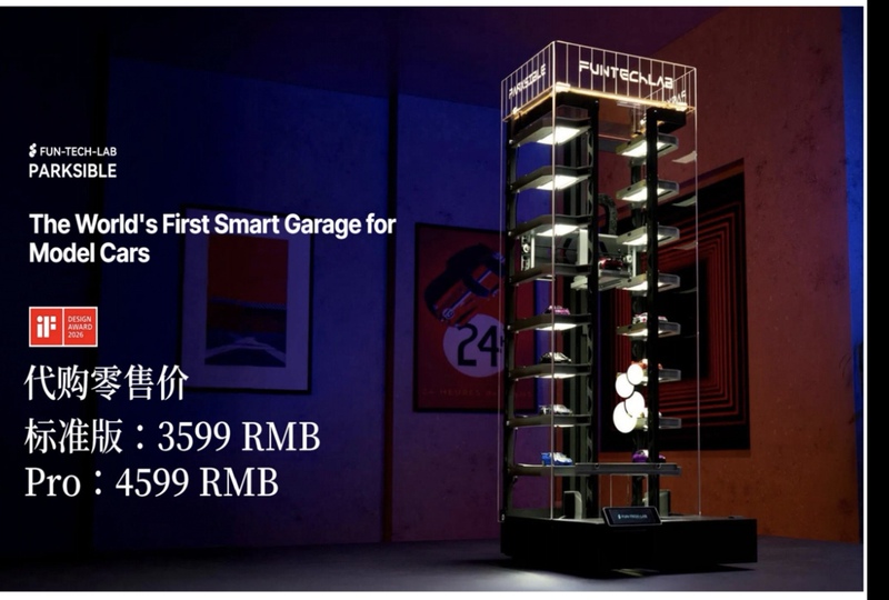 Parkable 1/64 Scale Car Model Fully Automatic Parking Lot