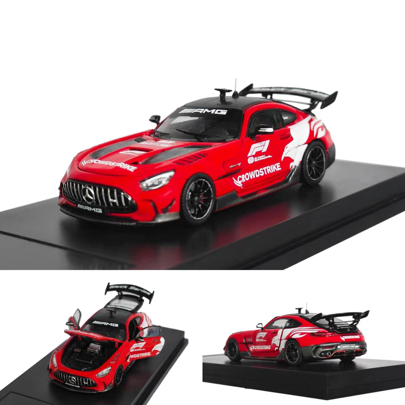 Mj Model 1:64 Mercedes-Benz Amg Gt Black Series F1 Safety Car Alloy Fully Assembled