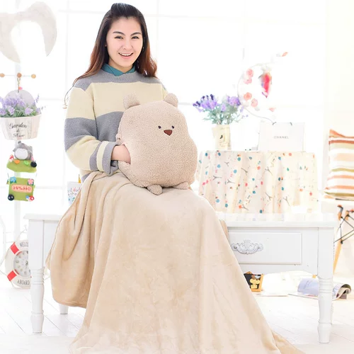 Милая подушка, универсальное одеяло, мультяшная кукла для сна, плюшевая игрушка