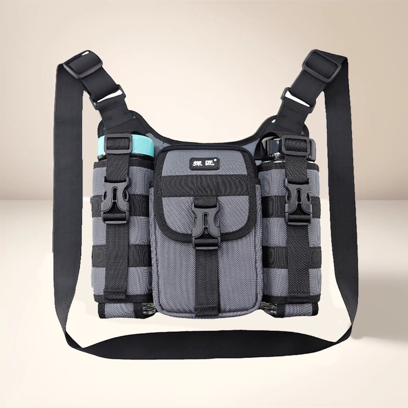 Japan Cawinken Middle-Aged and Elderly Men's Outdoor Backpack Outdoor Water Cup Bag Shoulder Crossbody Bag Travel Water Repellent