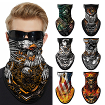 Portes extérieures protection contre le soleil motrices motrices motrices de motos Tailles de face Harley rétro pendaison du triangle de loreille Grand foulard dété