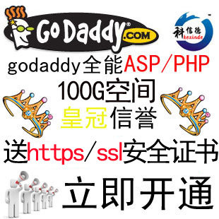 Overseas Overseas USA Singapore Godaddy Economy 100G Website hosting space https