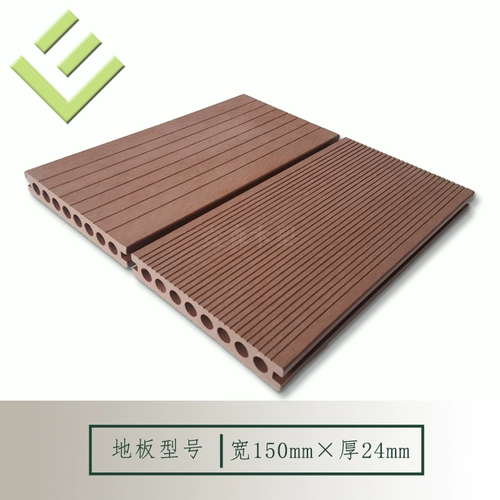 Наружные полые восемь круглых отверстий Пластиковый деревянный пол 150x24