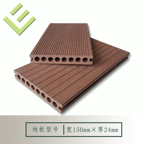 Наружные полые восемь круглых отверстий Пластиковый деревянный пол 150x24