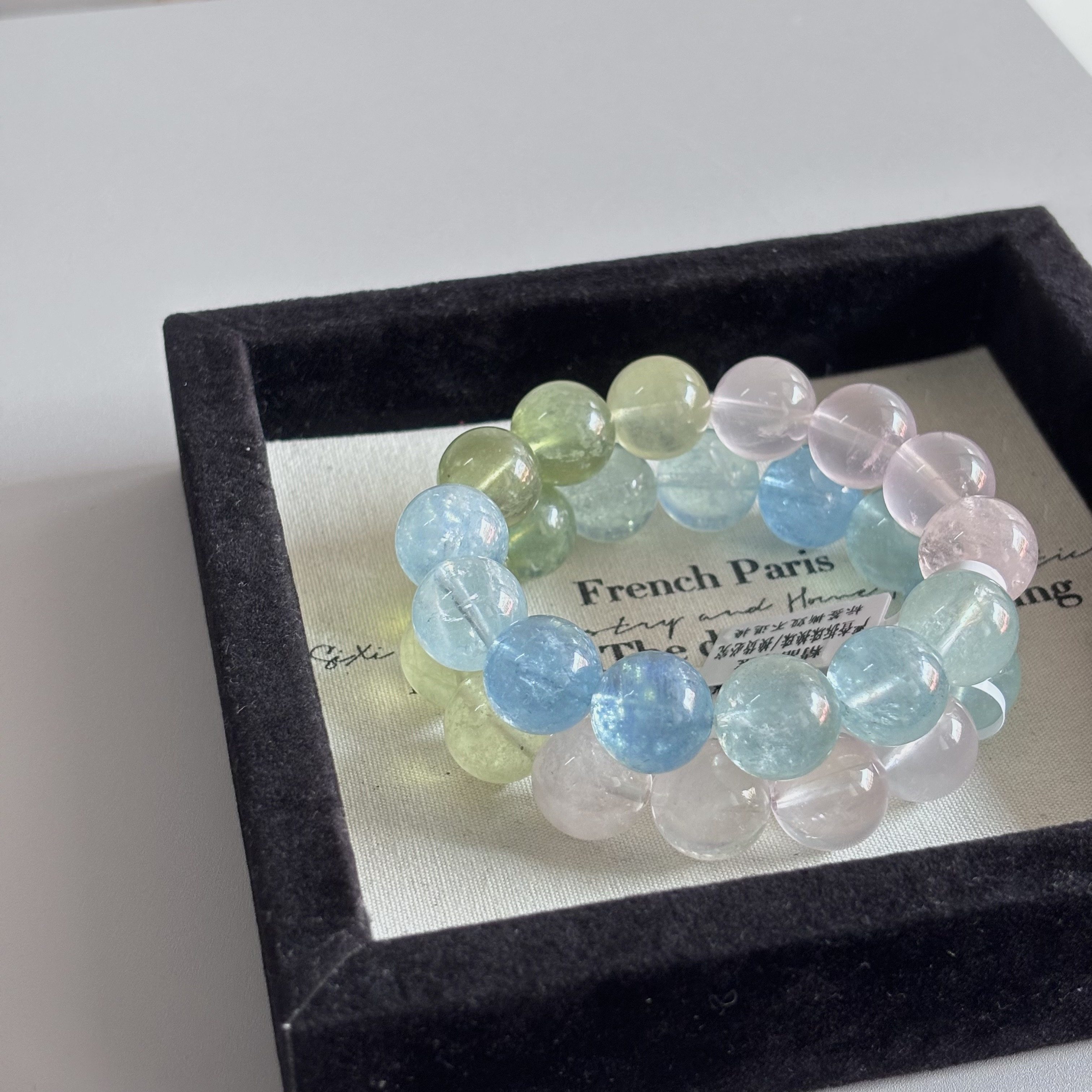 モルガナイトブレスレット、天然モルガナイトブレスレット