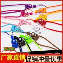 Mobile phone halter neck split rotating ring buckle rope Creative ring type multi-function lanyard work card anti-fall lanyard