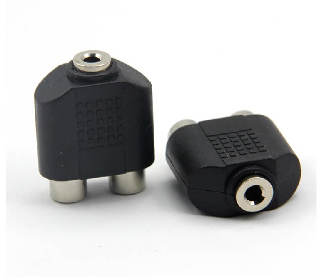 Audio adapter 3 5 female to double lotus female head conversion plug 3 5mm 1 minute 2 1 minute 2 female to female 2