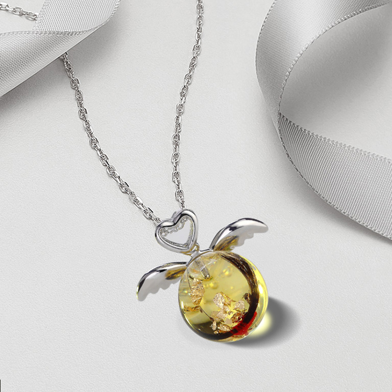 Fetal hair souvenir diy baby making Necklace ring Sterling silver homemade collection box Baby fetal hair Breast milk pendant