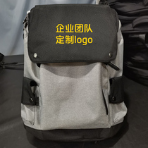 Backpack custom logo printing shoulder bag fashion trend large capacity middle school student male canvas school bag custom pattern