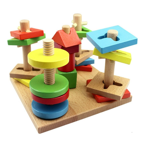 Красочный конструктор, игрушка, Слинки, раннее развитие