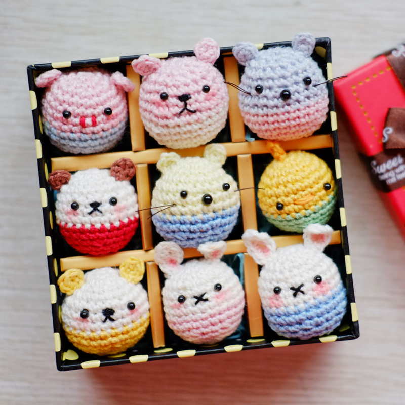 2019 Christmas gift Crochet wool gift box material package Student couple creative fabric handmade