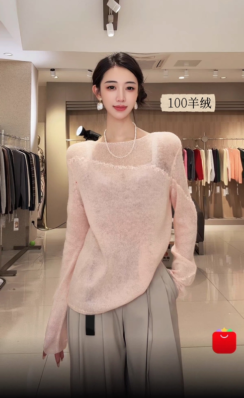 100% Cashmere Tweed-Style Sweater with Tassel Decoration, Stylish and Elegant Loose-Fitting Wool Knitwear 10.20 100% Cashmere Tweed-Style Sweater with Tassel Decoration, Stylish and Elegant Loose-Fitting Wool Knitwear 10.20