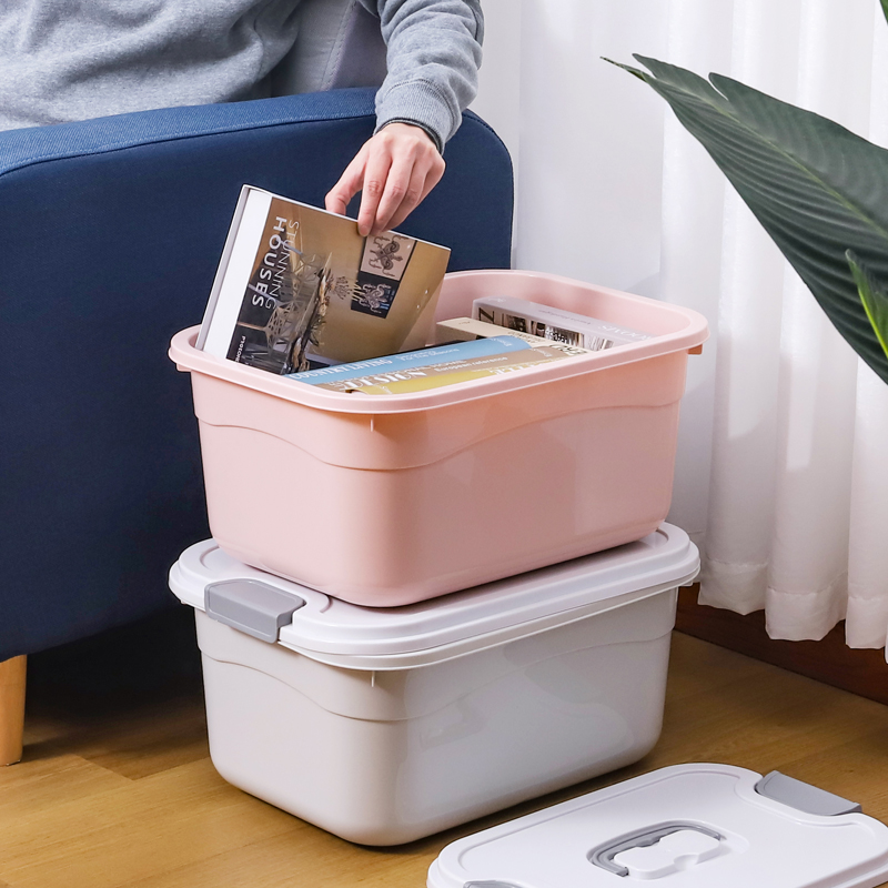 Plastic toy storage box tote bag cover storage box home dormitory student book organizer box car storage box