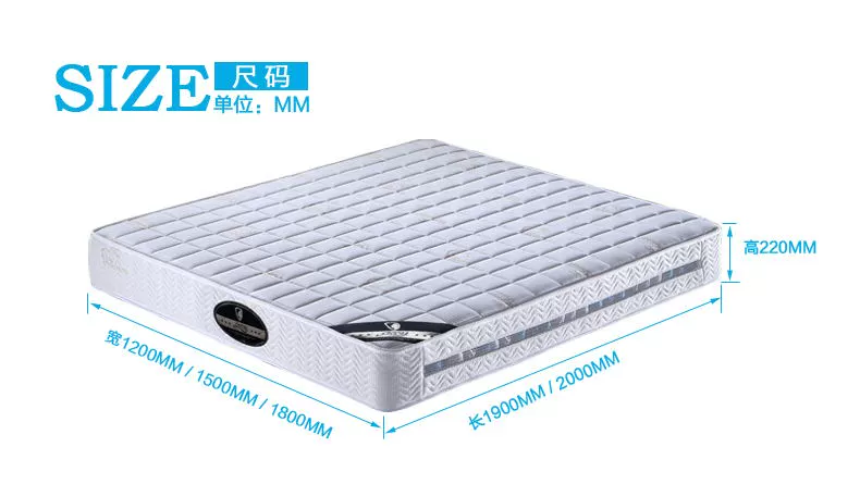 Simmons Spring Nệm cao su thiên nhiên Nệm Coir siêu yên tĩnh Túi đơn mùa xuân 1.5m1.8m Giường - Nệm