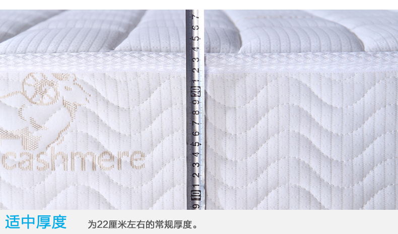 Simmons Spring Nệm cao su thiên nhiên Nệm Coir siêu yên tĩnh Túi đơn mùa xuân 1.5m1.8m Giường - Nệm giá nệm kymdan