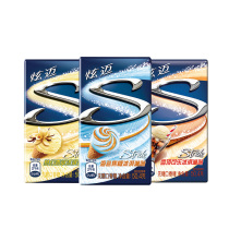 Dazzling sugar-free chewing gum vanilla ice cream flavor 28 pieces * 6 boxes of pieces with fresh breath casual snacks