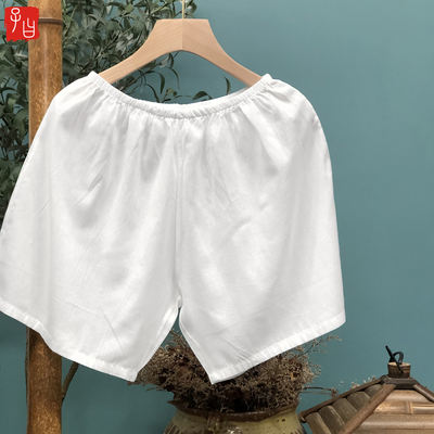Ziyue 2023 Summer style elastic waist cotton leggings, anti-glare safety pants, home shorts, casual pants, thin style