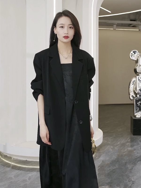 High-End Light Luxury Fashion Casual Oversized Blazer for Women 2026 Spring and Autumn New Style Versatile Niche Suit