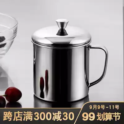 304 stainless steel water cup with lid children home kindergarten adult large mouth cup with handle Tea Bowl Cup