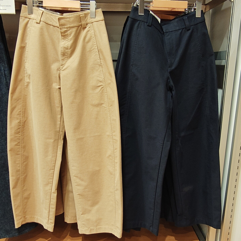 Uniqlo Genuine Women's Knit Silhouette Knife-Cut Pants 2026 Spring/Summer Long Pants 483722 482287 Uniqlo Genuine Women's Knit Silhouette Knife-Cut Pants 2026 Spring/Summer Long Pants 483722 482287