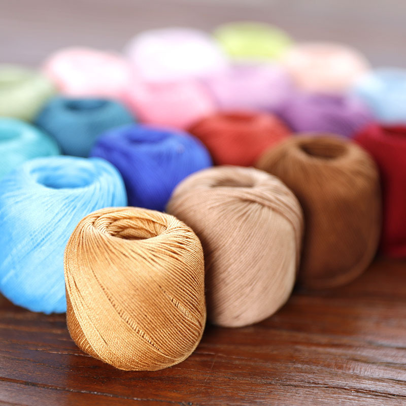 Snow Fairy Summer 8 # Lace Yarn 10g Pack Cotton Thread Hand Knitting Crochet DIY Summer Crochet Sweater Yarn