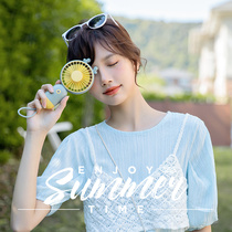 Cute mini handheld fan student dormitory portable portable portable small silent table usb desktop electric