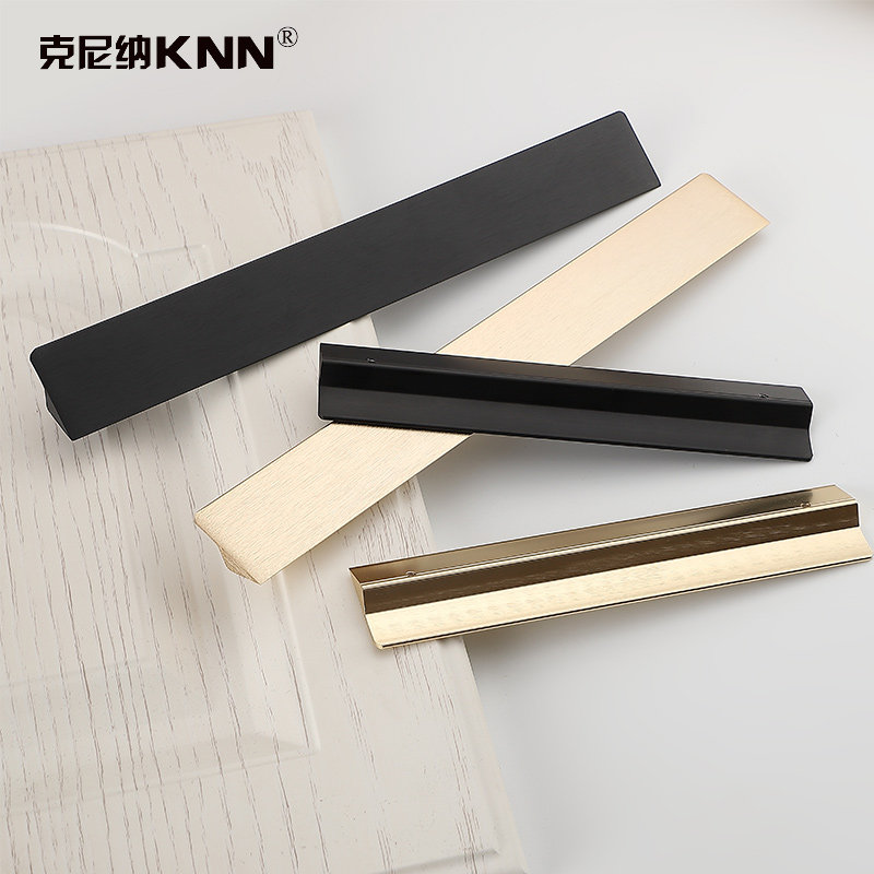 Modern simple whole cabinet door drawer small handle clothes whole cabinet shoe cabinet wine cabinet household handle furniture dumb black