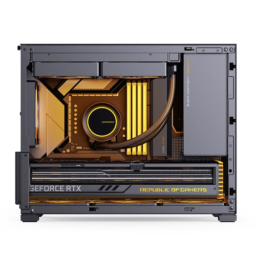 Qiao Sibo D32 Pro Matx Chassis настольный настольный компьютер хост -хост воздух -подставка для оболочки -тип стеклянный стеклянный