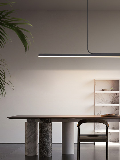 Minimalist Restaurant Light, Modern and Simple, Suitable for Home Dining Table, Dining Room, Bar Counter, Linear Strip Light, Nordic Office Pendant Light