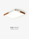 Living Room Lamp 2026 New Model High-End Vintage Style Wood Grain Color Main Lamp Rectangular Eye-Protection Ceiling Lamp Zhongshan Lighting Fixtures