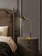 All-Copper Table Lamp, Nordic Minimalist Bedroom Desk Lamp, Soft Decoration Model Room Lighting, Light Luxury Creative Hotel Led Lighting Fixtures
