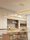 Landscape Restaurant Chandelier, New Chinese Style Long Dining Table Lamp, Italian Minimalist High-End Starry Sky Bar Lamp