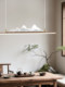 New Chinese-Style Restaurant Bar Counter Special Pendant Light, Linear Zen Art Mountain Peak Tea Room Tea Table Lamp 2026 New Model