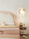 Children's Room Wall Lamp, Cream Style, Creative Star and Moon Bedroom Bedside Lamp, Nordic Warm Princess Room Study Room Lamp