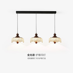 Restaurant Lamp French Mid-Century Style Three-Head Dining Table Dining Room Lamp 2026 New Retro Water Drop Entryway Bedside Small Pendant Light