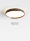 Full-Spectrum Eye-Protection Ceiling Lamp, Japanese Wabi-Sabi Style Bedroom Room Lamp, Natural Wood Grain Color Master Bedroom Study Lighting Fixtures