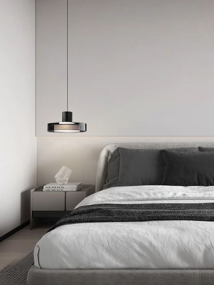 Italian-Style High-End Bedside Pendant Light with a Luxurious Feel, Light Luxury Glass Lift Light for Master Bedroom, 2026 New Model Foyer Light