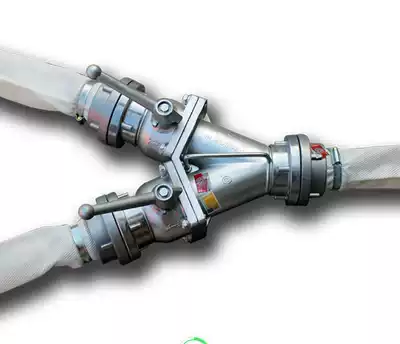 Two water diverter fire hose diverting valve one-to-two-port pipe tributary switch valve 65 bayonet joint three-water separator