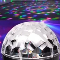 Voice-controlled self-walking 6-color Spider Web LED crystal magic ball light stage light bar KTV laser light