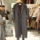 Phụ nữ Hàn Quốc mùa xuân mới 2021 áo khoác dài trung bình rộng rãi phù hợp với tính khí xu hướng áo khoác trench coat hai bên ngực - Business Suit