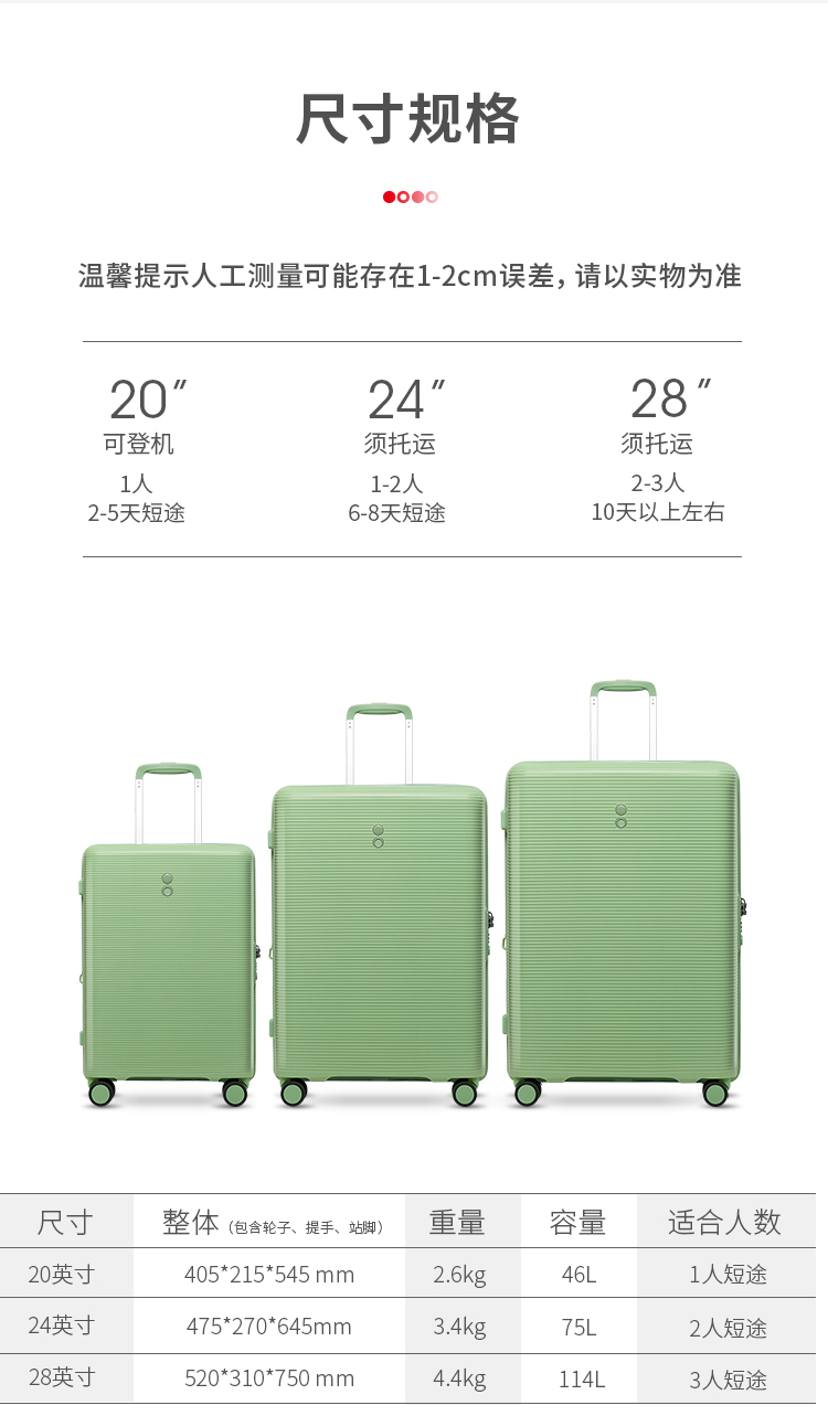 日本 Echolac 爱可乐 拉杆箱行李箱 超轻超顺滑 20寸 图7
